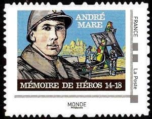 Stamp, Hero's Memory, France,  