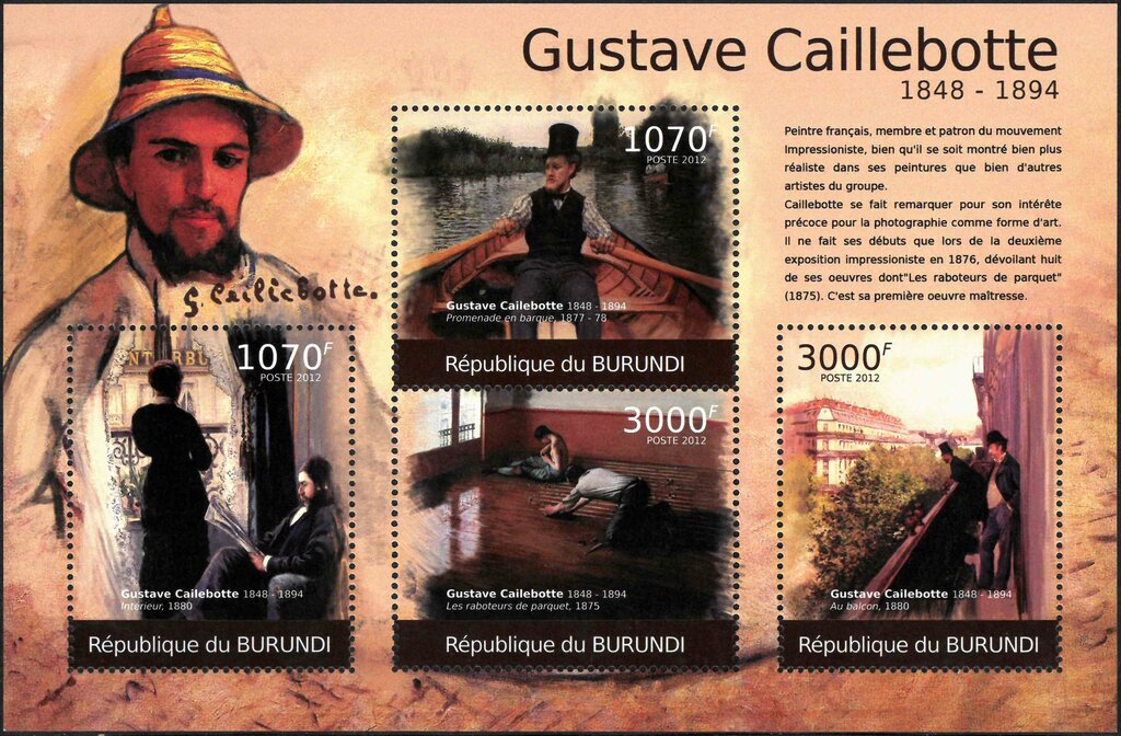 Paintings by Gustave Caillebotte (1848-1894)