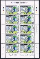 Mini Sheet, France winner 1998, Solomon Islands,  , Football (Soccer)