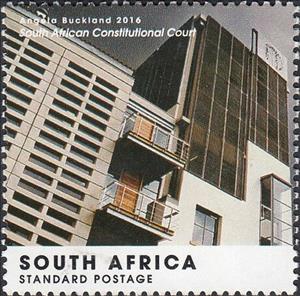 Stamp, South African Constitutional Court, South Africa,  , Architecture, Buildings