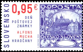 Stamp, Stamp Day : Centenary of First Czechoslovak Stamp, Slovakia,  , Postal History, Stamp Day, Stamps