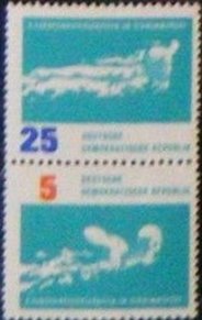 Se-tenant, Various water sports, Germany, Democratic Republic,  , Aquatic Sports, Sports, Swimming, Water