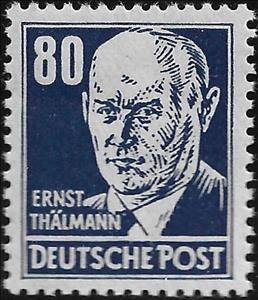 Stamp, Ernst Thälmann (1886-1944), Germany, Democratic Republic,  , Famous People, Men, Politicians