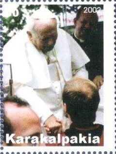 Stamp, John Paul II, Cinderellas,  , Popes