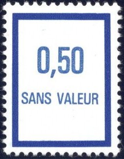 Timbre fictif de cours d'instruction