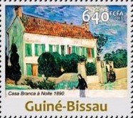 Stamp, Vincent van Gogh, Guinea-Bissau,  , Paintings
