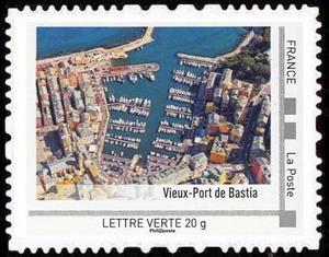Stamp, Vieux-port de Bastia, France,  , Landscapes, Ports