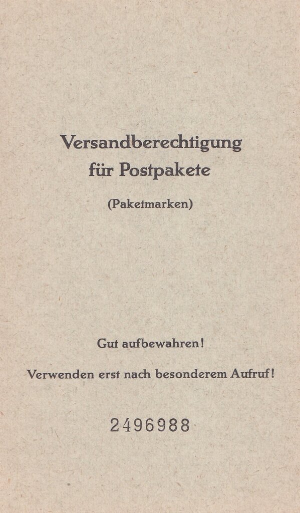 Booklet-Paket und Zulassungsmarken