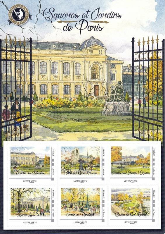 Squares and Garden of Paris Winter (LV)