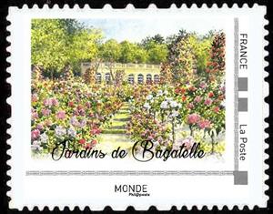 Stamp, Jardins de Bagatelle, France,  