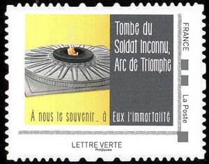 Stamp, Tomb of the Unknow Soldier Paris, France,  