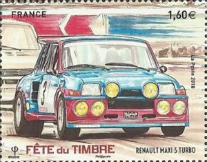 Stamp, Renault Maxi 5 Turbo, France,  