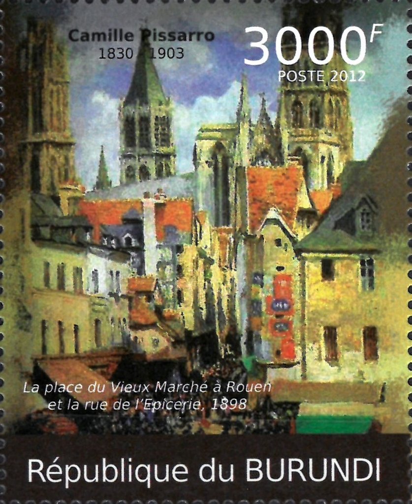 "The Old Market Place in Rouen" (1898)