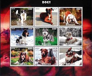 Mini Sheet, Dogs, Cinderellas,  , Animals (Fauna), Dogs, Mammals