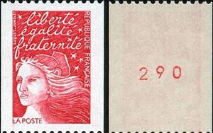 Stamp, Marianne type Luquet, France,  , Stylized Figures / Persons, Women