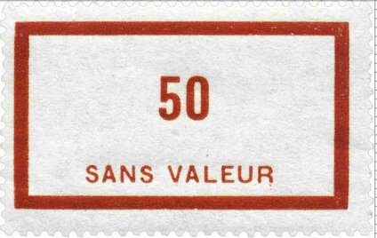 Timbre fictif de cours d'instruction