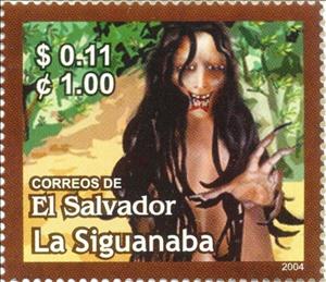 Stamp, Siguanaba, El Salvador,  , Mythology