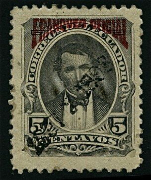 Vicente Rocafuerte Overprinted