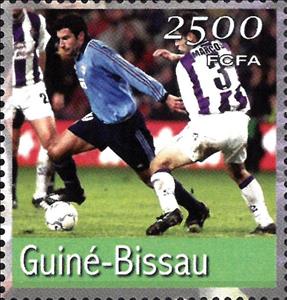 Stamp, 2001 Football World Cup - South Korea and Japan (2002), Cinderellas,  , Football (Soccer)