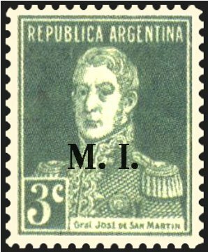 José Francisco de San Martín (1778-1850), ovpt. "M.I."