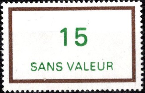 Timbre fictif de cours d'instruction