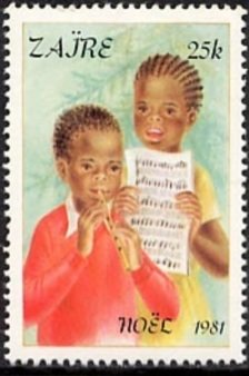Children playing a flute