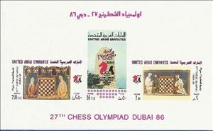 Souvenir Sheet, 27th Chess Olympiad, Dubai, United Arab Emirates,  