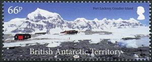 Stamp, Port Lockroy, Goudier Island, British Antarctic Territory (BAT),  , Landscapes