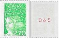 Stamp, Marianne type Luquet, France,  , Stylized Figures / Persons, Women