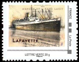 Stamp, Oldest Ships of the Merchant Marine, France,  , Ships