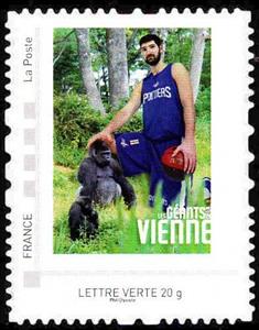 Stamp, Les geants de Vienne, France,  