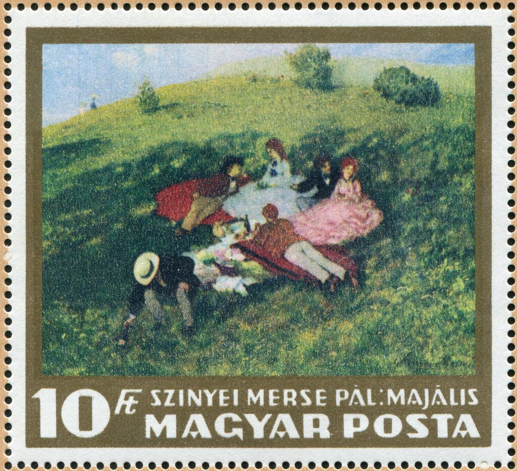 "Picnic in May" by Pál Szinyei Merse.