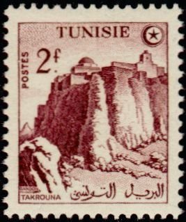 Stamp, Takruna, Tunisia,  , Tourism