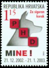 Stamp, For a Safe Step - MINES!, Cinderellas,  