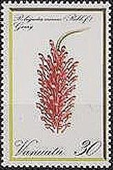 Stamp, Robiquetia mimus, Vanuatu,  , Flowers, Orchids