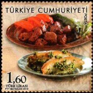 Stamp, Gaziantep, creative city of gastronomy, Turkey,  , Food, Gastronomy