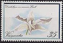 Stamp, Dendrobium mooreanum, Vanuatu,  , Flowers, Orchids