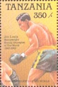 Stamp, Joe Louis, US, boxing, Tanzania,  
