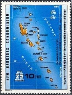 Former Stamp with Overprint of the New Value