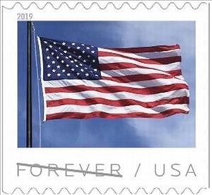 Stamp, American Flag (from Coil), United States of America,  , Flags