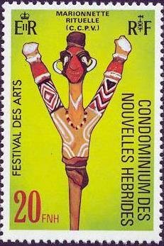 Stamp, Ritual Puppet, Vanuatu,  , Art, Crafts