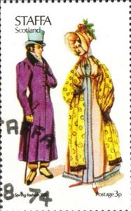 Stamp, Spring fashion 1818, Cinderellas,  , Clothing