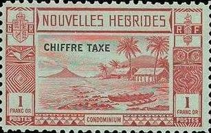 Stamps of 1938 with Overprint CHIFFRE TAXE - New HEBRIDES