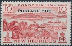 Stamp, Stamps of 1957 with Overprint POSTAGE DUE, Vanuatu,  , Landscapes