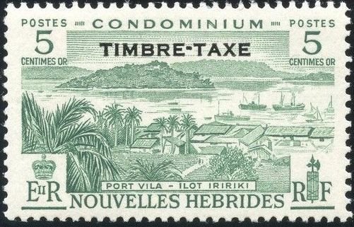 Overprint TIMBRE TAXE