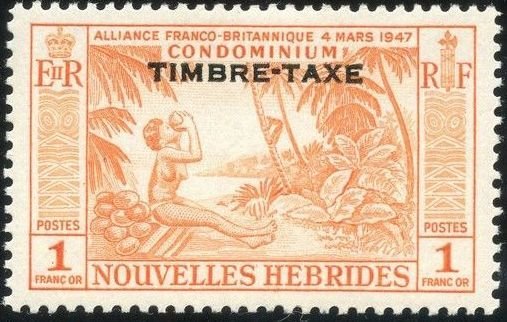 Overprint TIMBRE TAXE