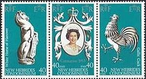 Stamp, Stripe of No. 513-15, Vanuatu,  