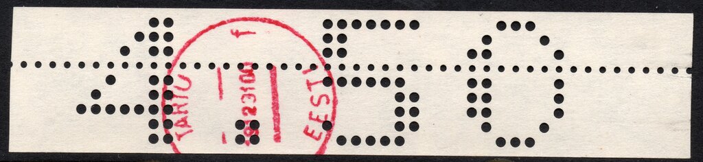 Tartu Perforated Numeral