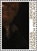 Stamp, Rembrandt as Apostle Paul (detail), Caribbean Netherlands,  , Art