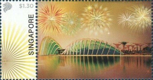 Stamp, Celebration Fireworks, Singapore,  , Firework